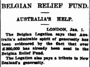 Sydney Morning Herald, 4 January , 1915